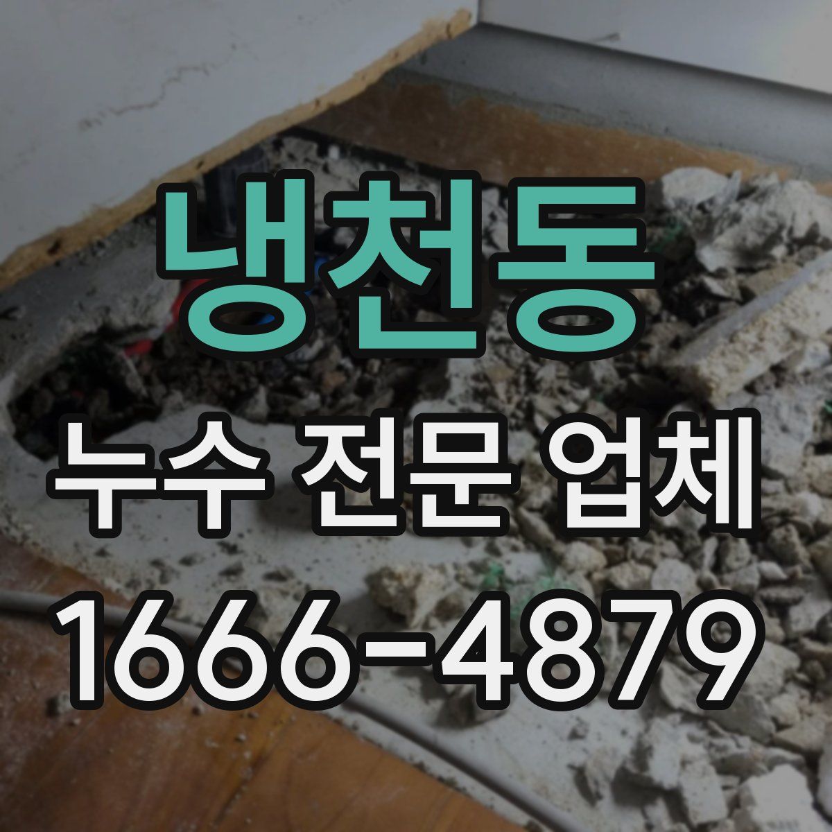 냉천동 누수 전문 업체