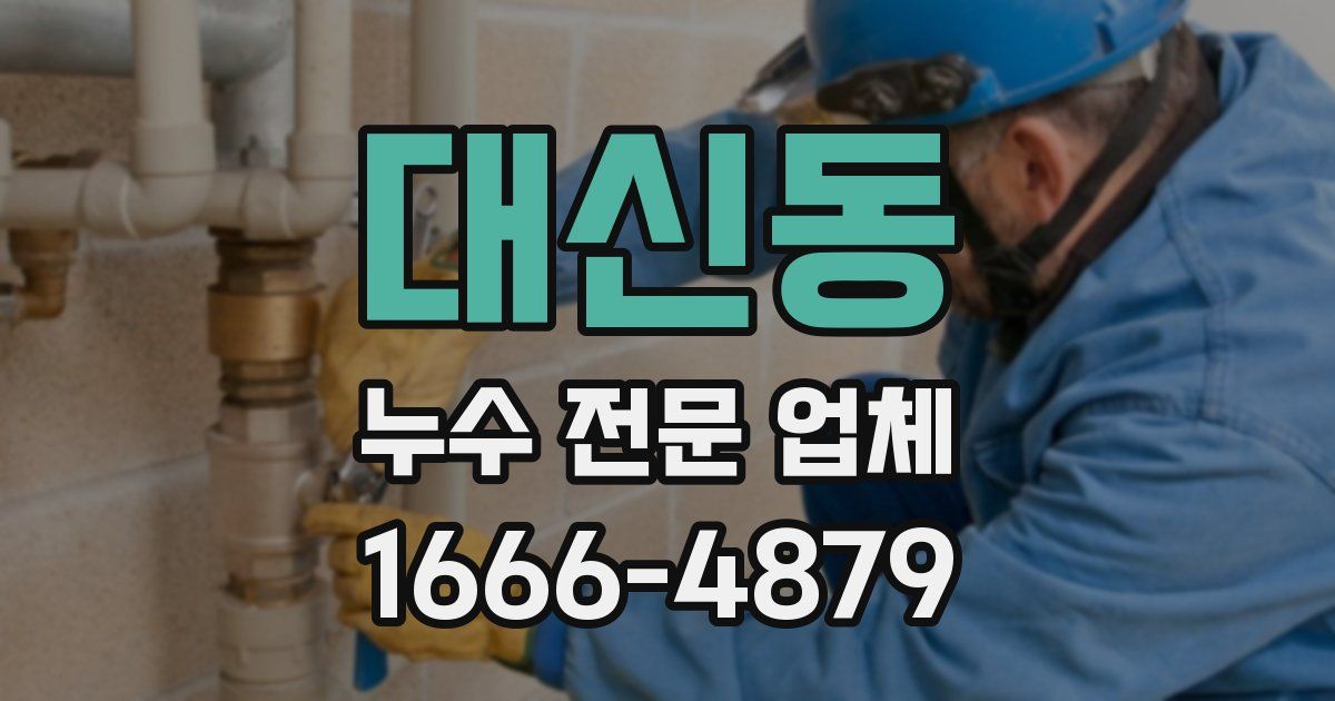 대신동 누수 전문 업체