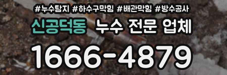 신공덕동 누수 전문 업체