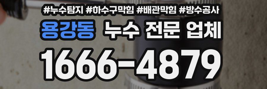 용강동 누수 전문 업체
