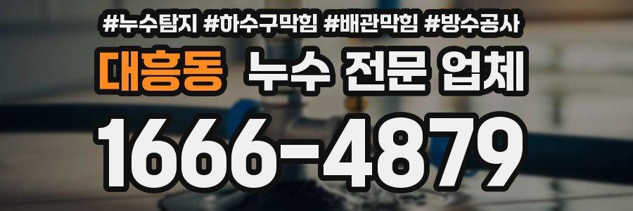 대흥동 누수 전문 업체