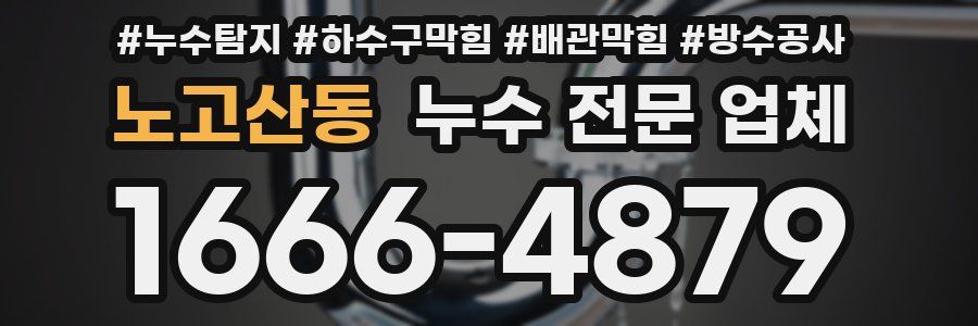 노고산동 누수 전문 업체