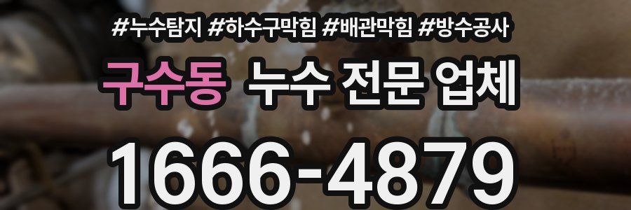 구수동 누수 전문 업체