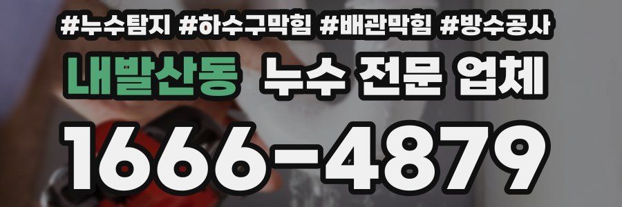 내발산동 누수 전문 업체