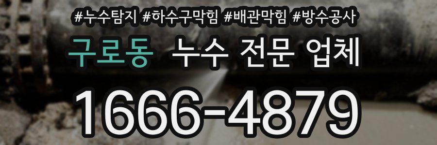 구로동 누수 전문 업체
