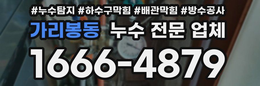 가리봉동 누수 전문 업체