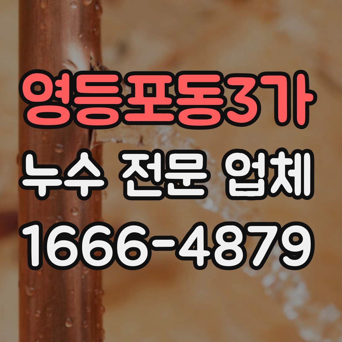 영등포동3가 누수 전문 업체