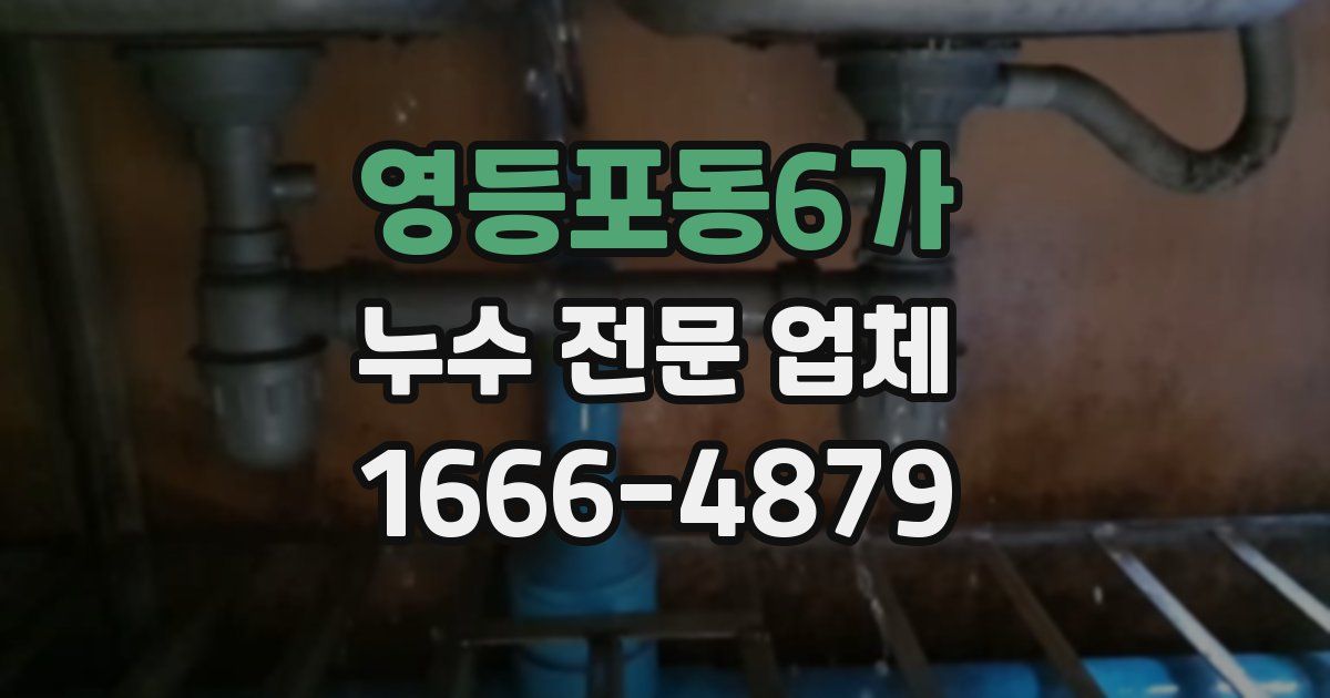 영등포동6가 누수 전문 업체
