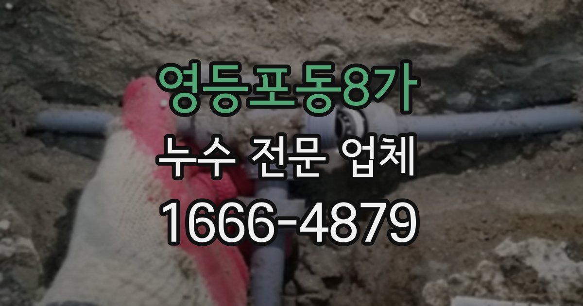 영등포동8가 누수 전문 업체