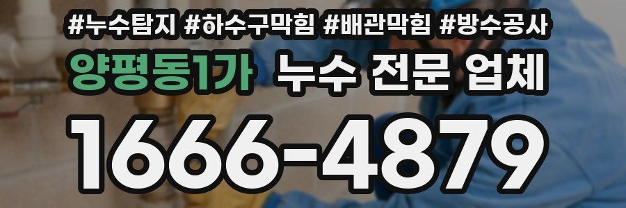 양평동1가 누수 전문 업체