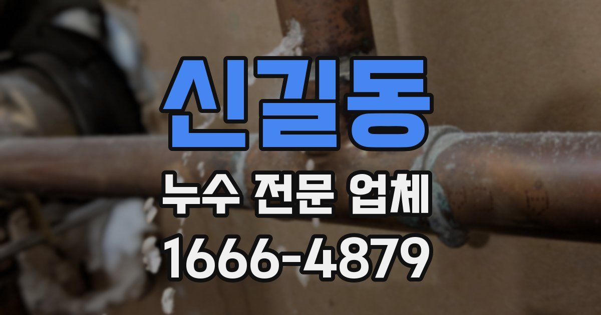 신길동 누수 전문 업체