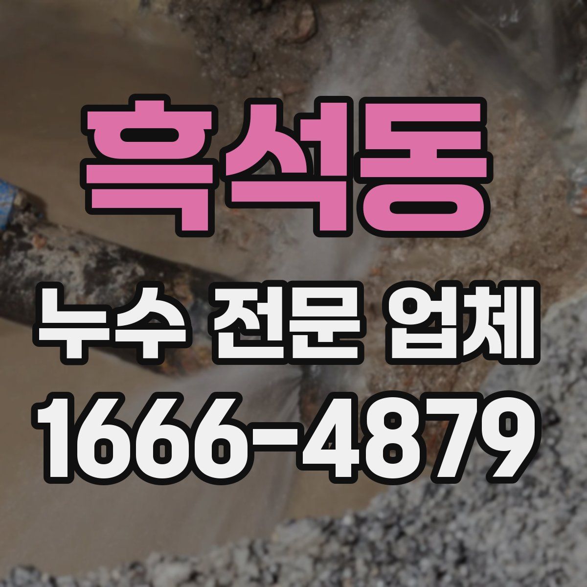 흑석동 누수 전문 업체
