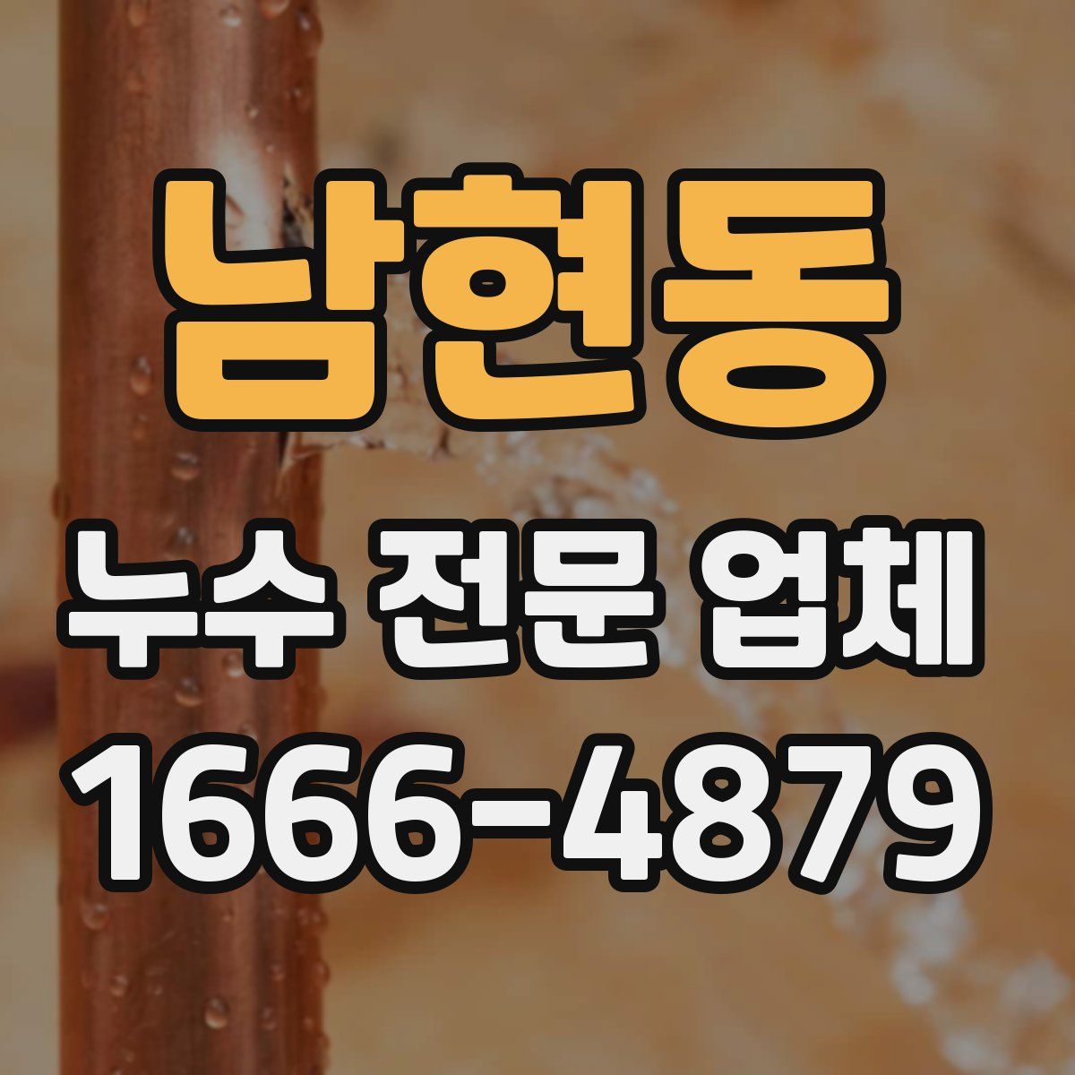남현동 누수 전문 업체
