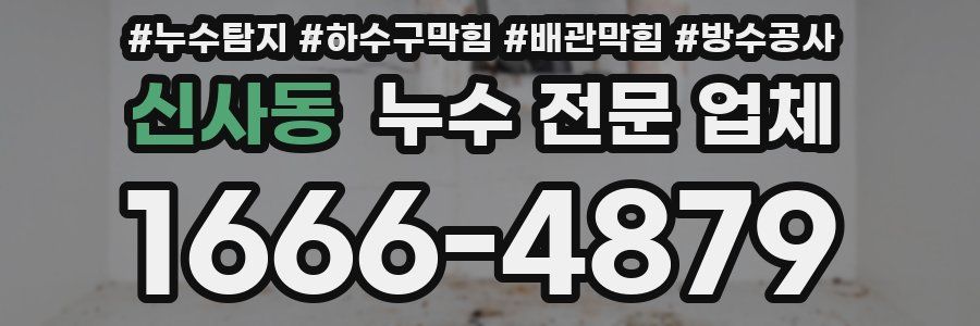 신사동 누수 전문 업체