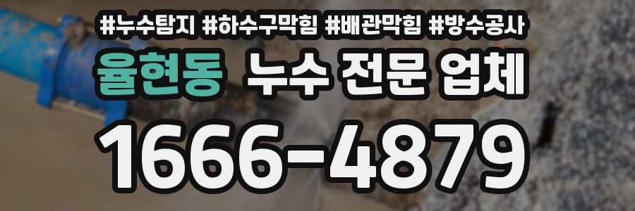 율현동 누수 전문 업체