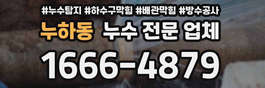 누하동 누수 전문 업체