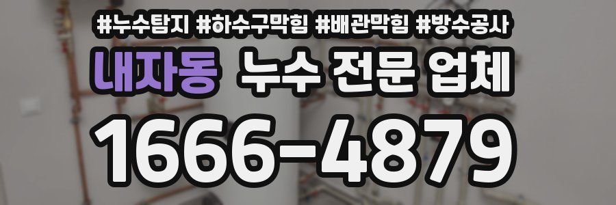 내자동 누수 전문 업체