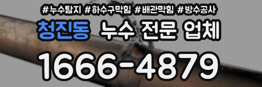 청진동 누수 전문 업체