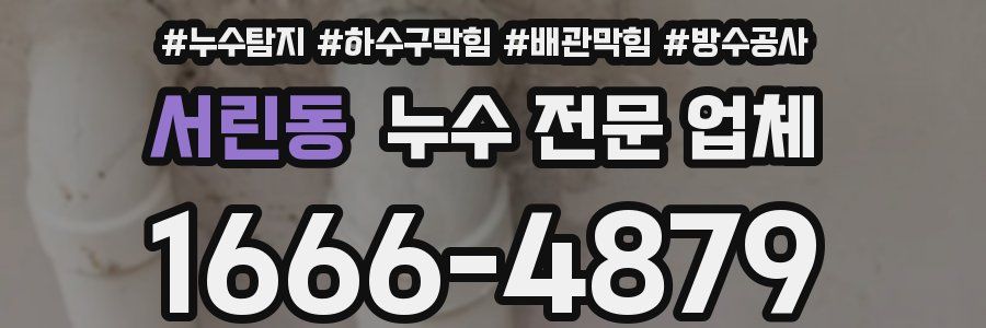 서린동 누수 전문 업체