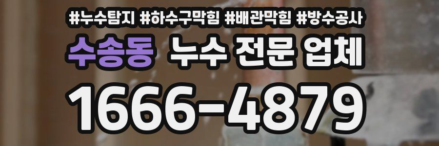 수송동 누수 전문 업체