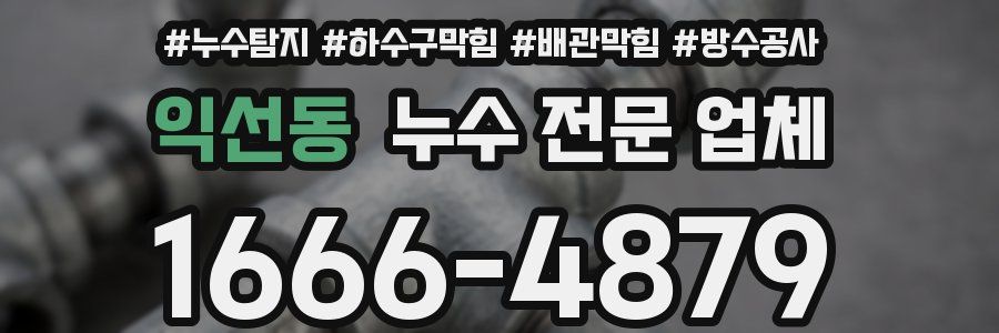 익선동 누수 전문 업체