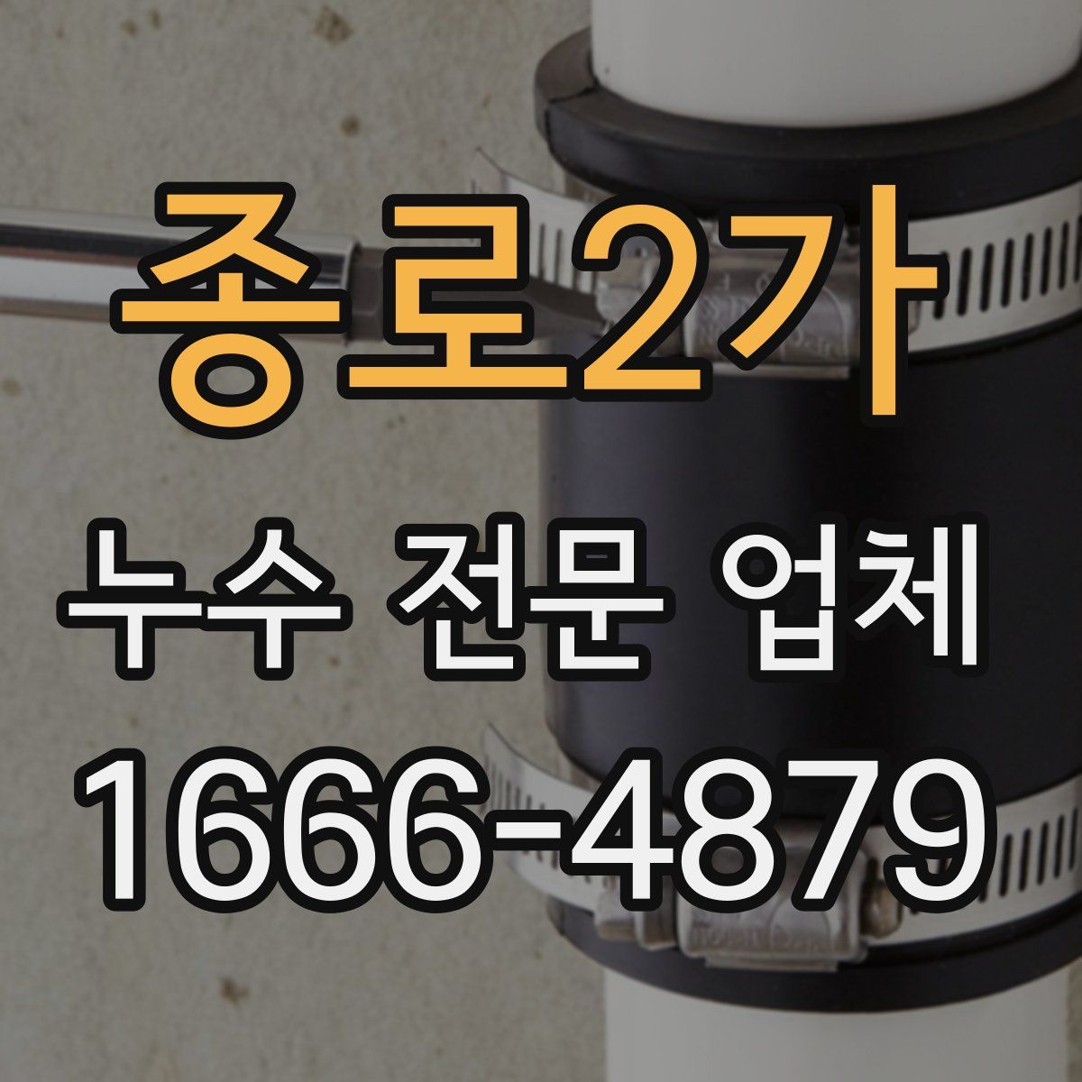 종로2가 누수 전문 업체