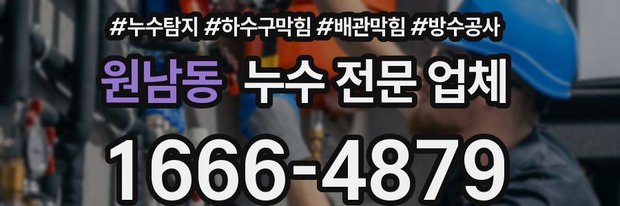원남동 누수 전문 업체