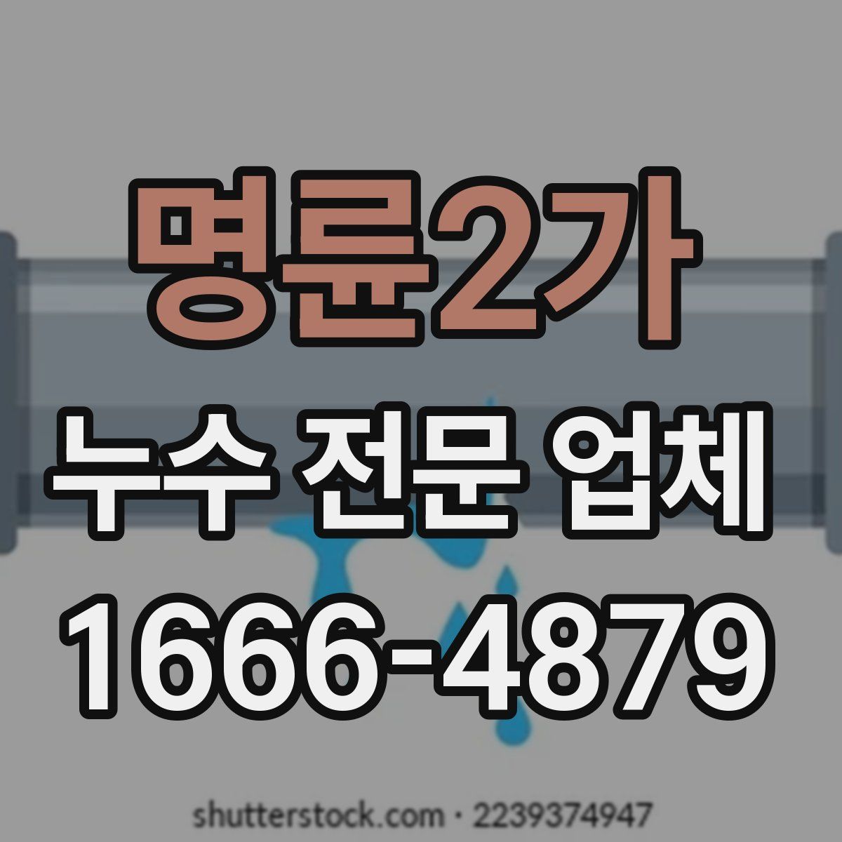 명륜2가 누수 전문 업체