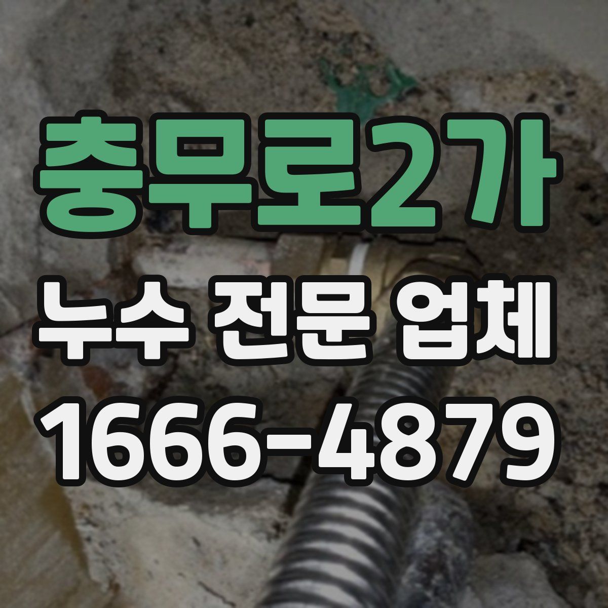 충무로2가 누수 전문 업체