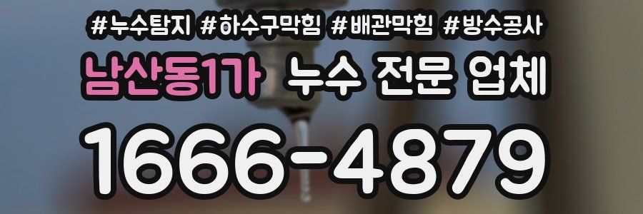 남산동1가 누수 전문 업체