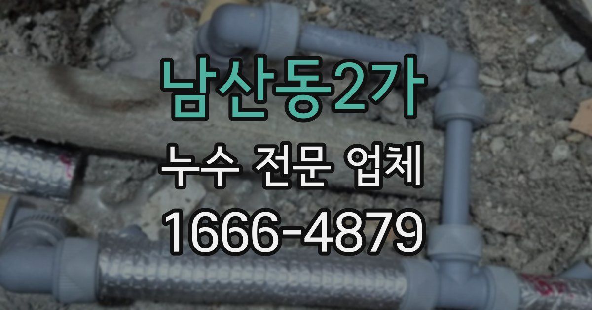 남산동2가 누수 전문 업체