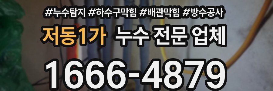 저동1가 누수 전문 업체