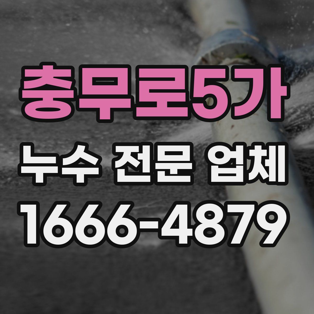 충무로5가 누수 전문 업체