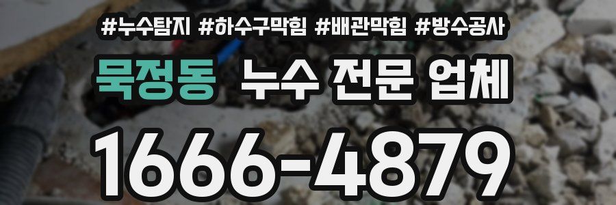 묵정동 누수 전문 업체