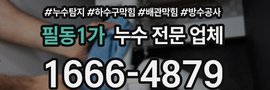 필동1가 누수 전문 업체