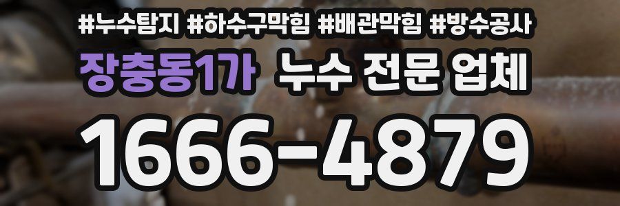 장충동1가 누수 전문 업체