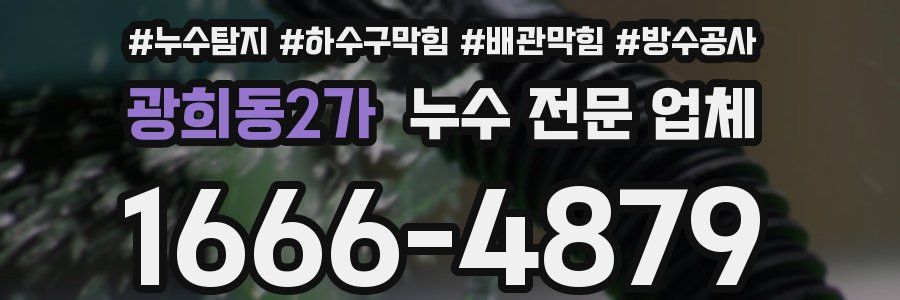 광희동2가 누수 전문 업체