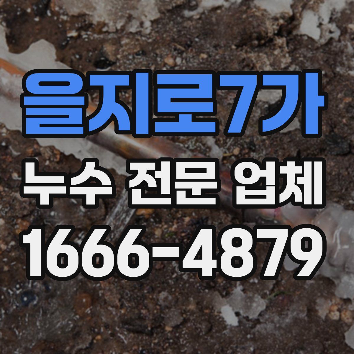 을지로7가 누수 전문 업체