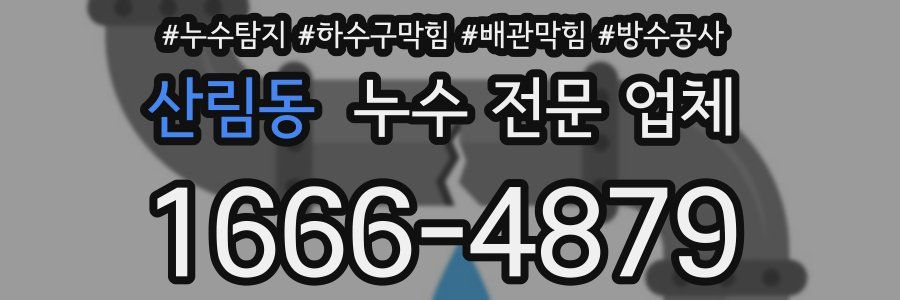 산림동 누수 전문 업체
