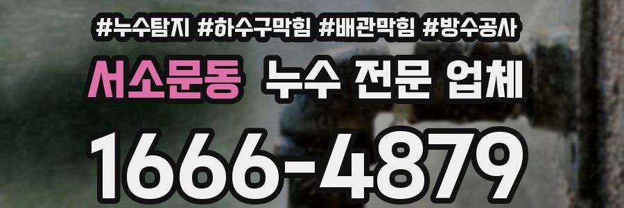 서소문동 누수 전문 업체