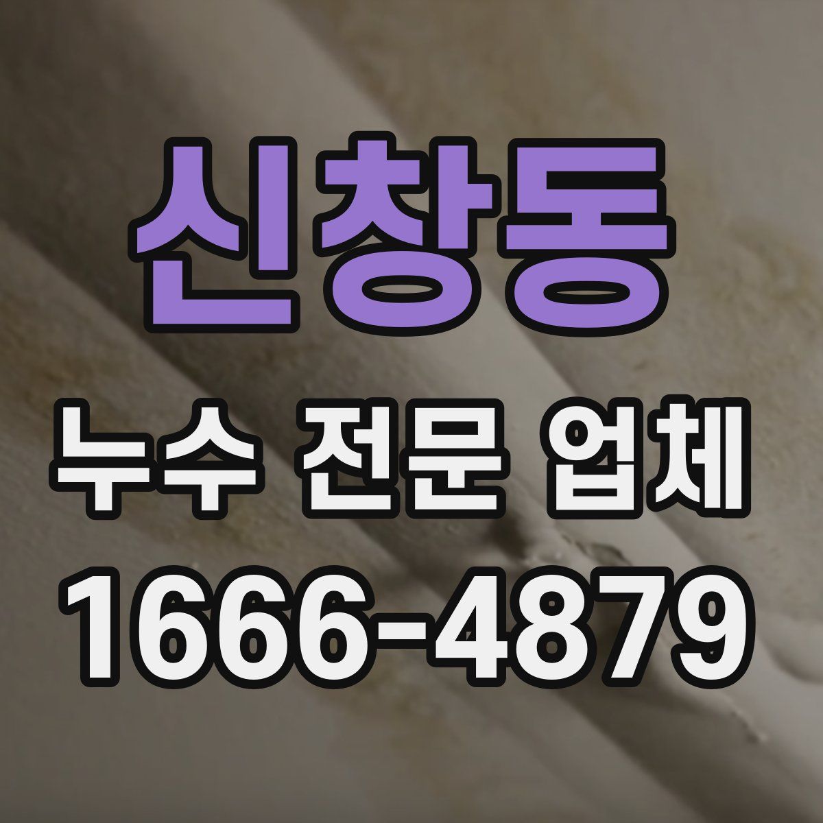 신창동 누수 전문 업체
