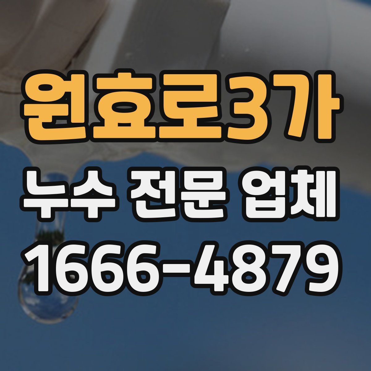 원효로3가 누수 전문 업체
