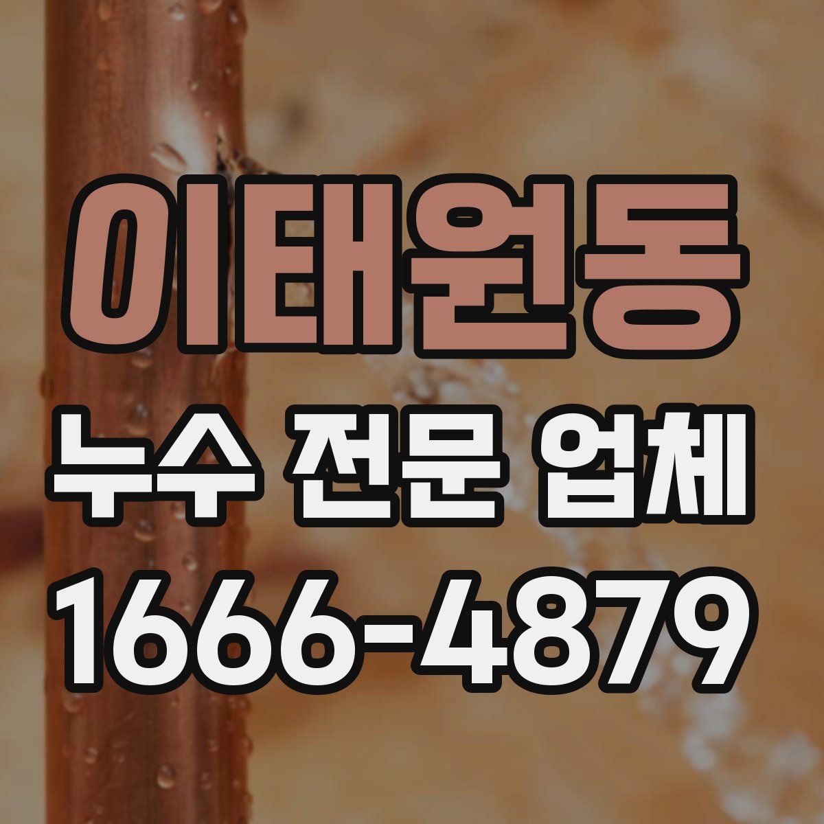 이태원동 누수 전문 업체