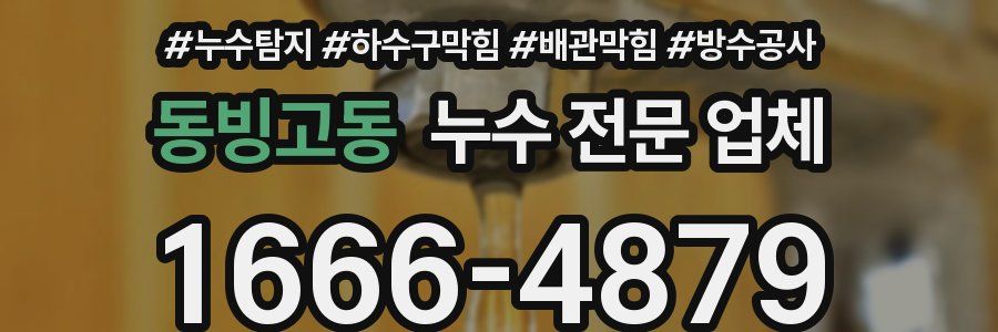 동빙고동 누수 전문 업체