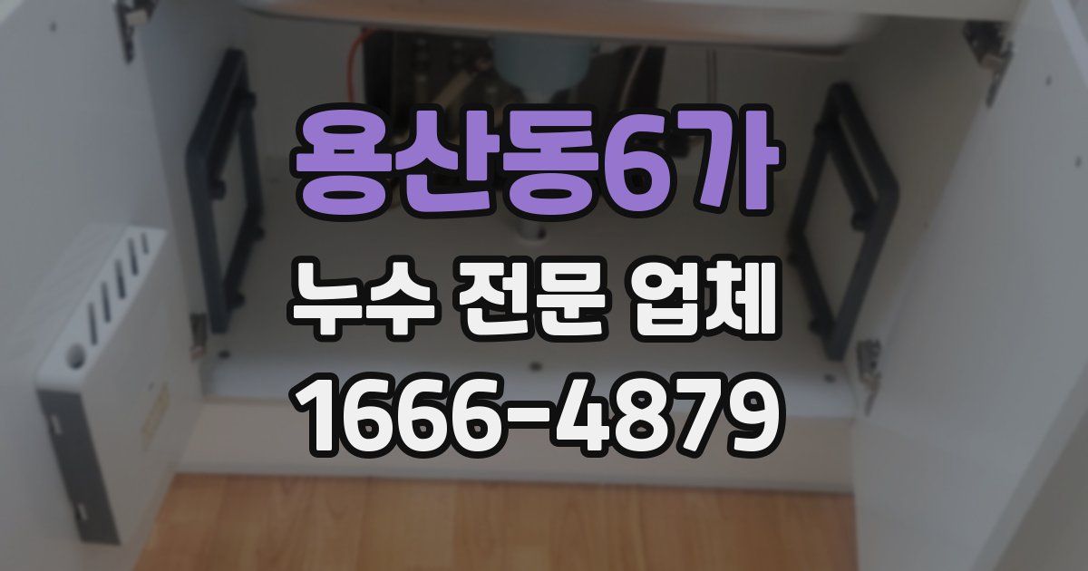 용산동6가 누수 전문 업체