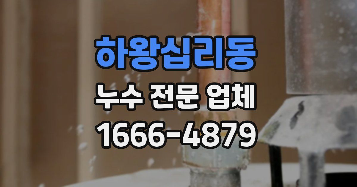 하왕십리동 누수 전문 업체