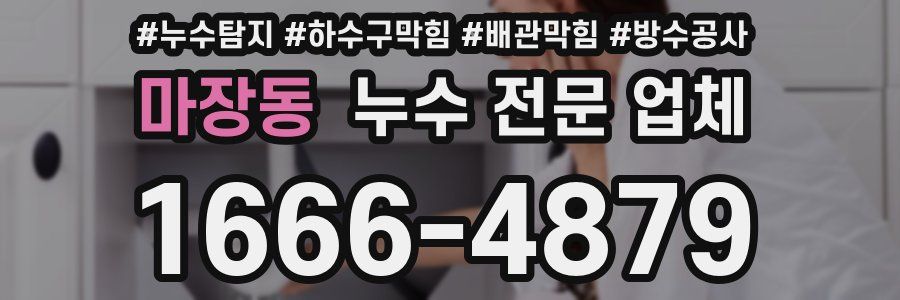 마장동 누수 전문 업체