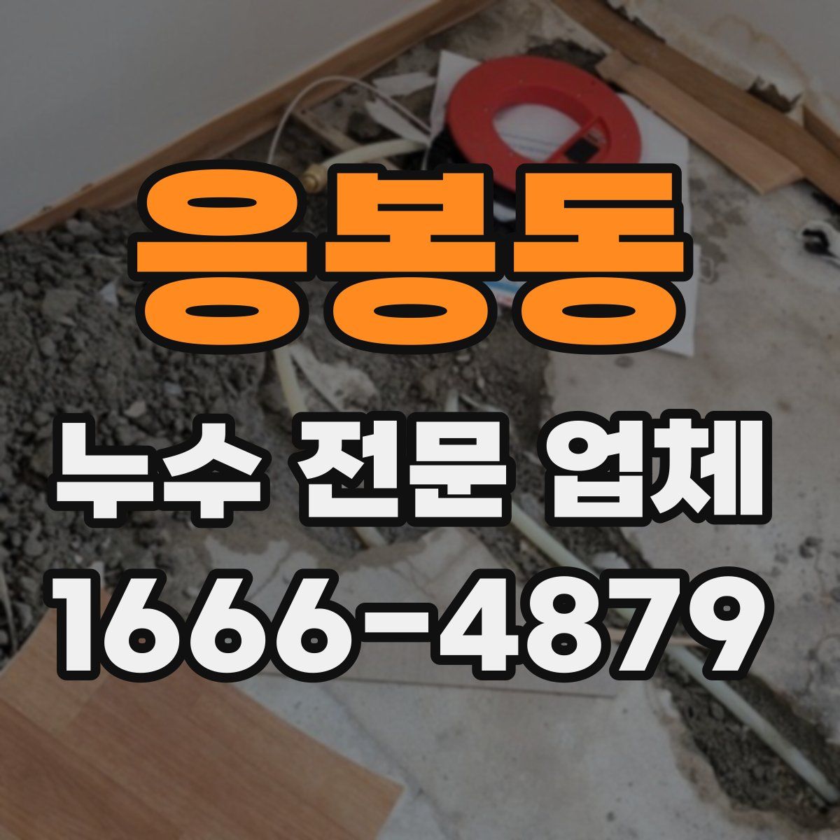 응봉동 누수 전문 업체