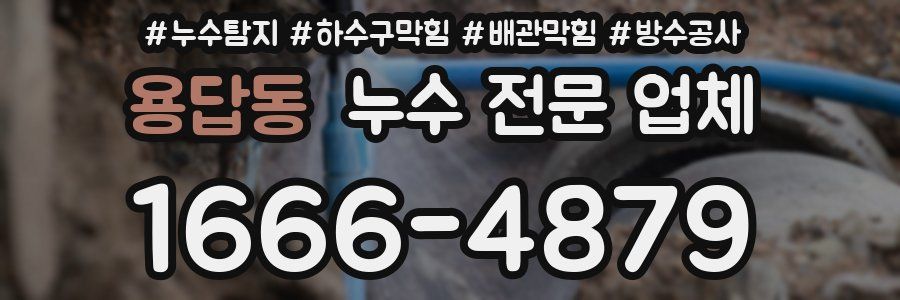 용답동 누수 전문 업체