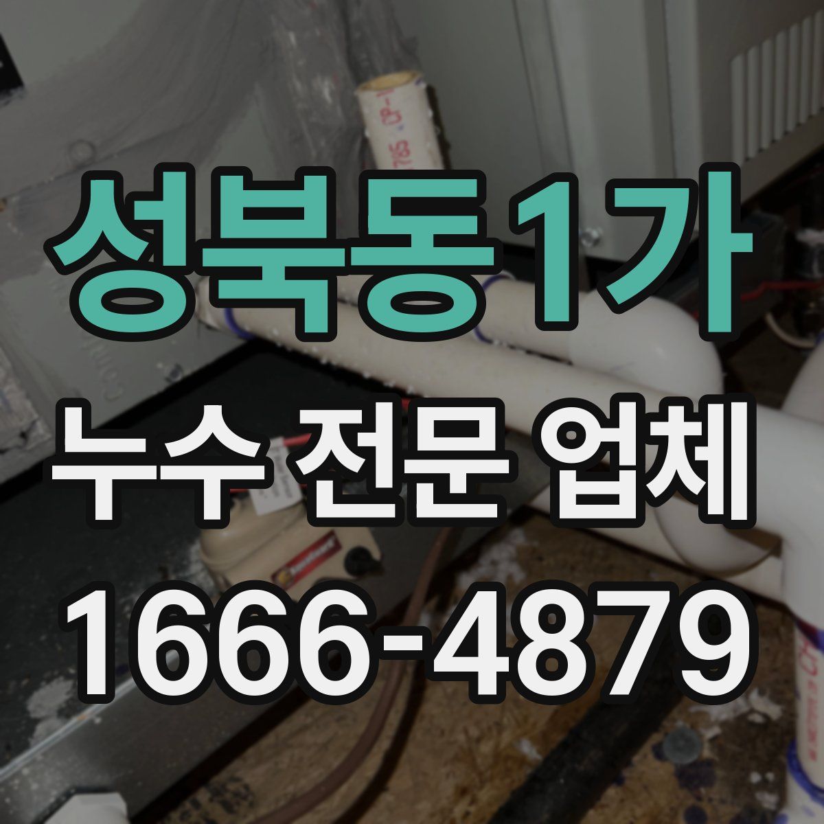 성북동1가 누수 전문 업체